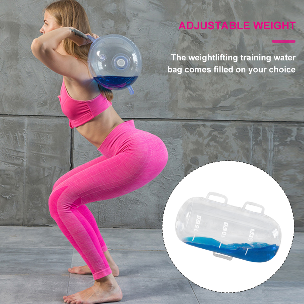 Thuis Oefening Balans Gewicht Zak Water Vullen Opblaasbare Indoor Fitness Workout Gewichtheffen Gym Krachttraining Yoga Squat