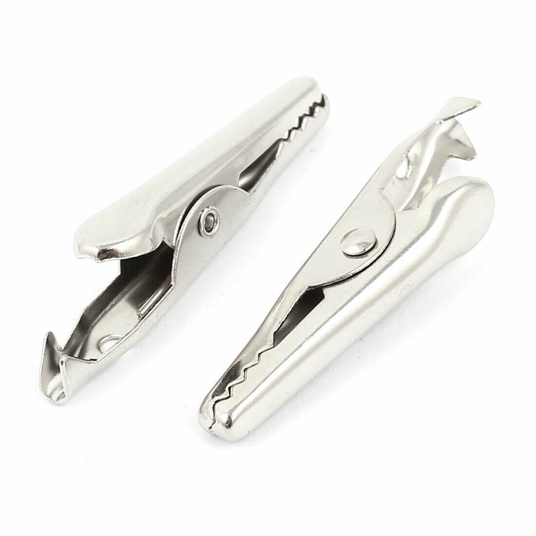 Laboratory Non-insulated Electric Test Metal Alligator Clips 35mm Long 25 Pcs