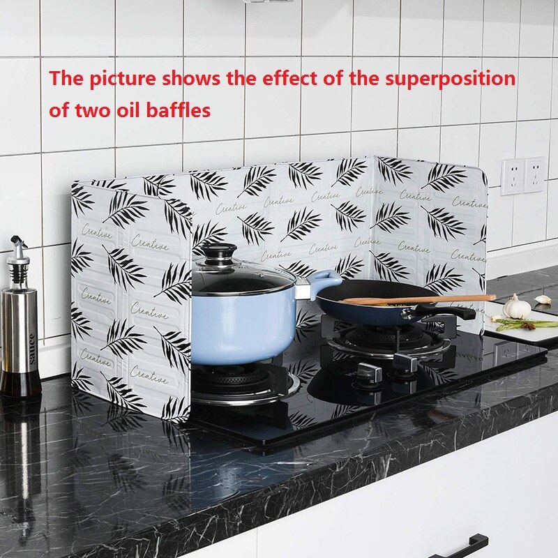 Keuken Gadgets Aluminium Bescherming Screen Opvouwbare Keuken Kookplaat Gasfornuis Deflector Koekenpan Olie Splash Bescherming Screen Tool