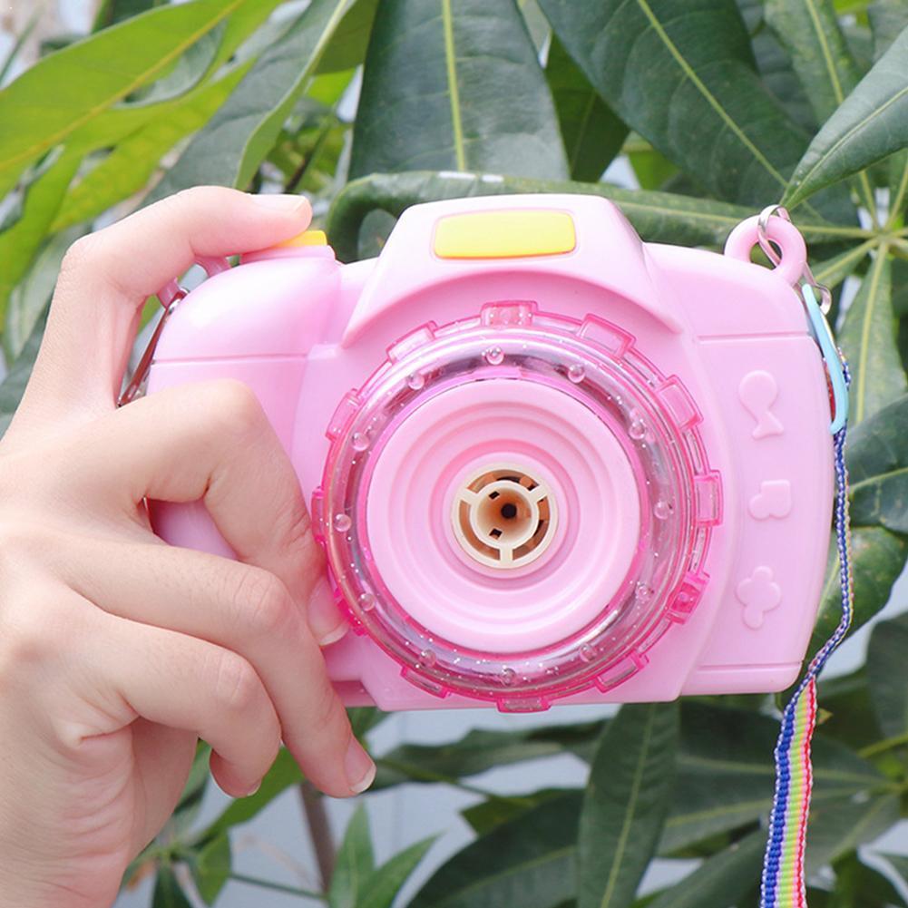 Cartoon Camera Bubble Blazen Speelgoed Voor Kids Volautomatische Licht Zomer Elektrische Zeep Speelgoed Outdoor Machine Bubble Muziek Chi l1J5