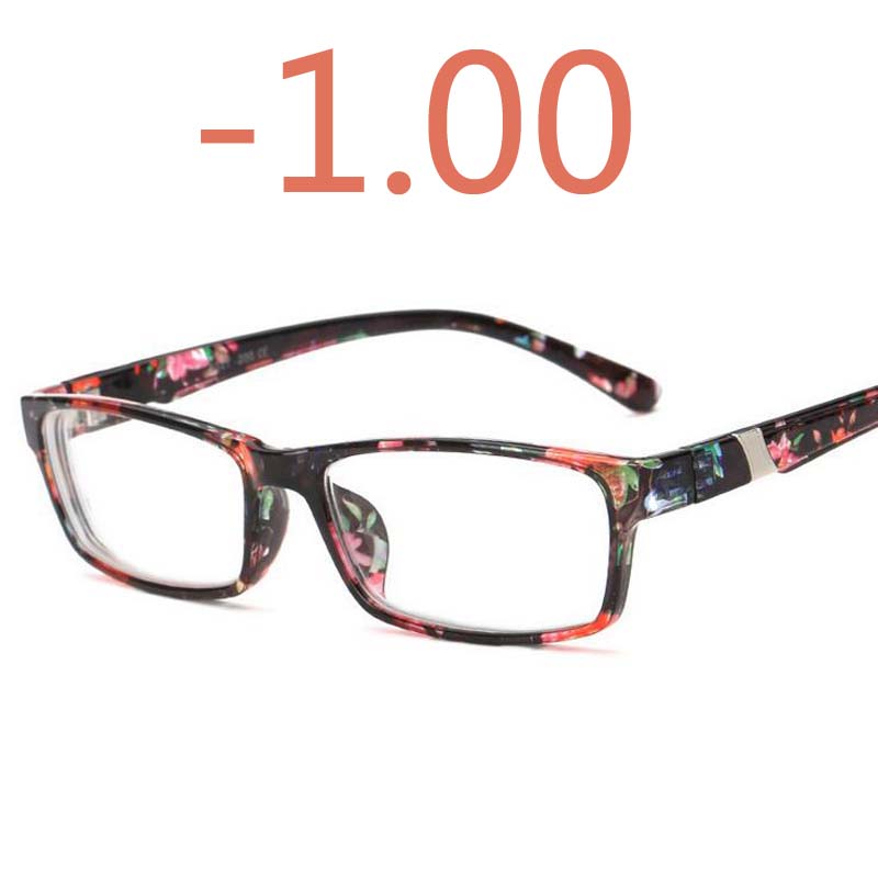 -1 -1.5 -2 -2.5 -3 -3.5 -4 -4.5 -5 -5.5 -6.0 Plastic Frame Hars Lens Afgewerkt Bijziendheid Bril Mannen Vrouwen Kortzichtig Brillen