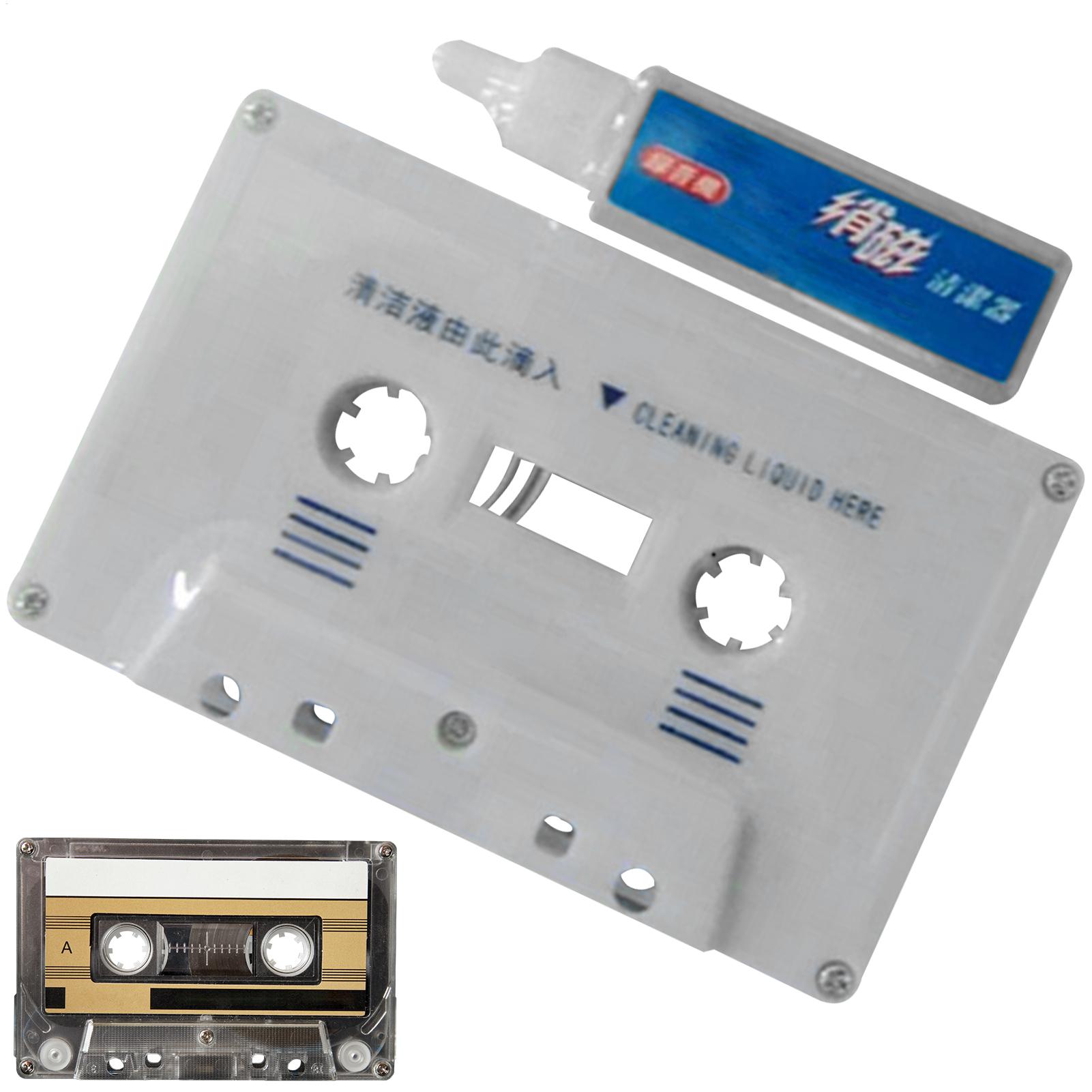 Cassette Tape Head Cleaner Demagnetizer Kits Cassette Cleaner Cassette Cleaning Fluids Dust Remover Audio Maintenance Set