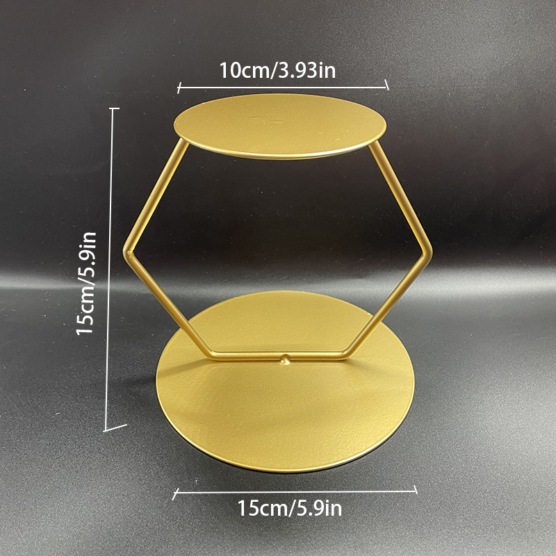 Metal Wedding Birthday Tier Cake Stand Floating Cake Separator Small Cute Party Cake Display Stand: Clear