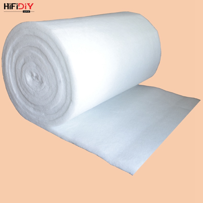 HIFIDIY LIVE Width 1m Polyester Fiber Wool Acoustic insulation material sound-absorbing cotton white cotton flame-retardant