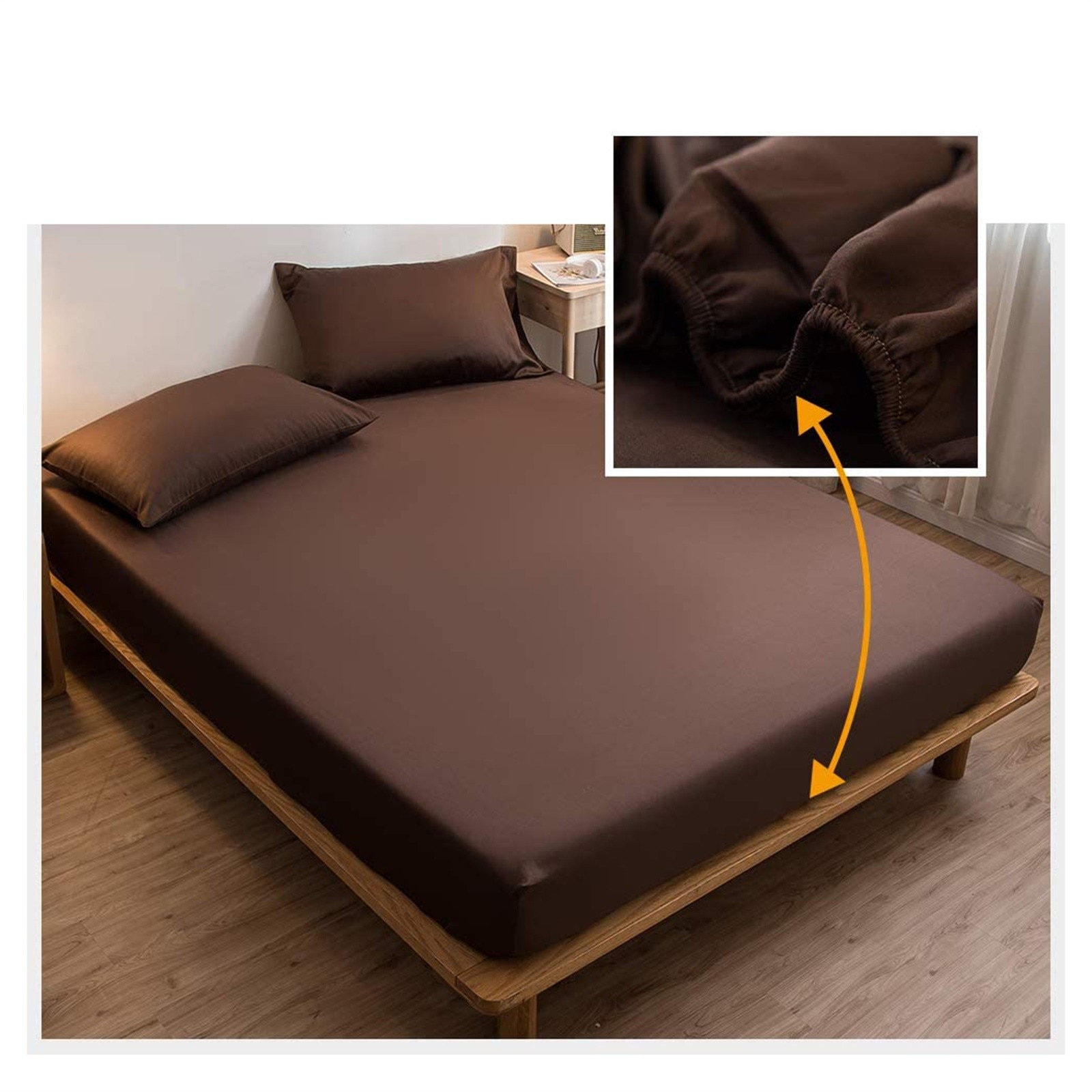 * Fitted Bed Sheet Absorbent and Quick Drying Sheets Mattress Cover Mattress Cover Four Corners With Elastic Band Bed Sheet