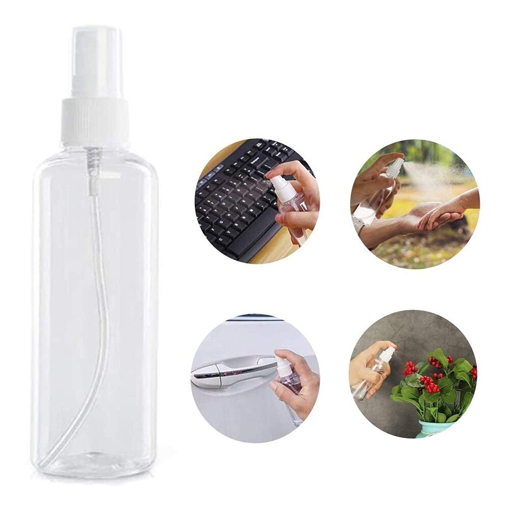 Pump 1/5pcs Refillable Atomiser Transparent Travel 50ml Clear Cosmetic