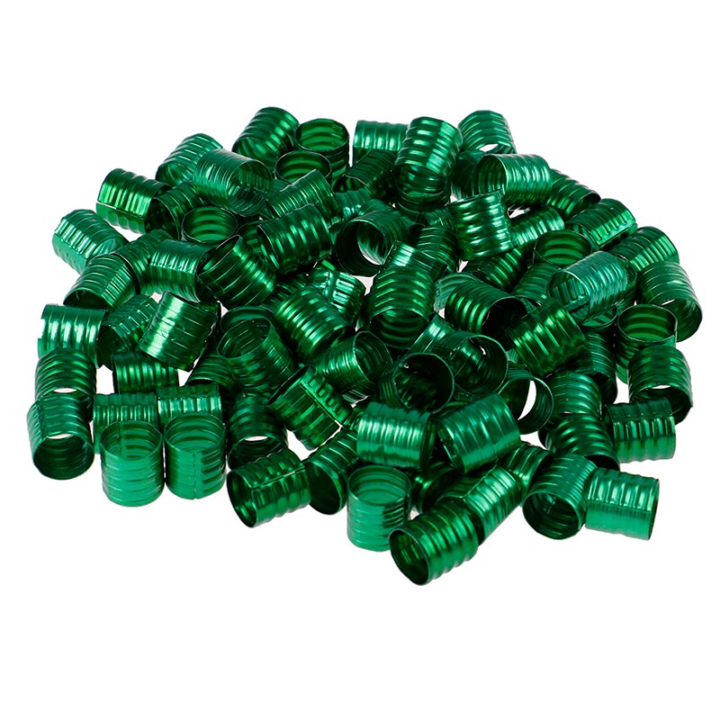 100Pcs/pack Dreadlocks Beads Rings Adjustable Hair Beads Hair Extensions Cuff Clip Links Rings Tubes Styling Tool: GN