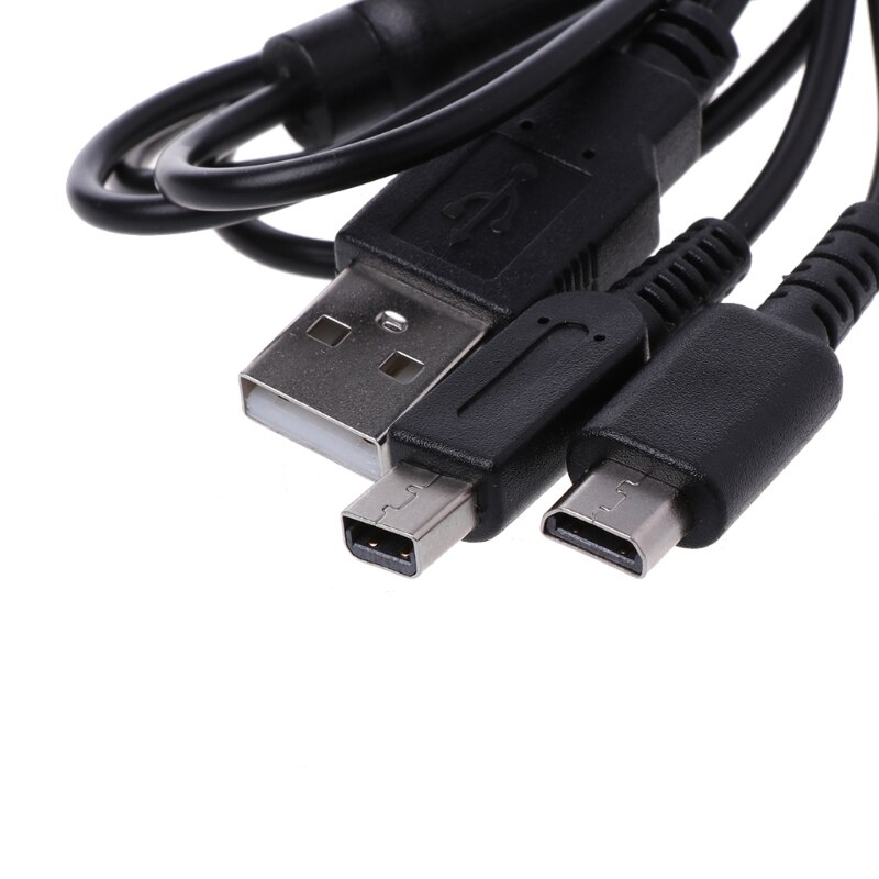 Cable de carga USB 2 en 1, divisor Y para Nintendo 3DS, NDSI, DS Lite