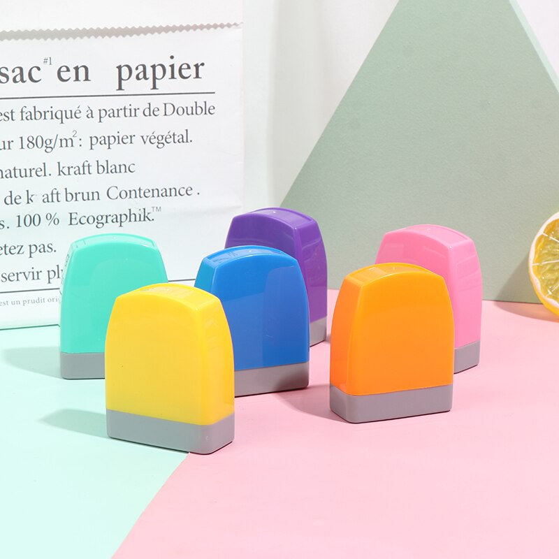 Farve baby navn stempel legetøj til børn navn studietøj kapitel 33*13mm ~