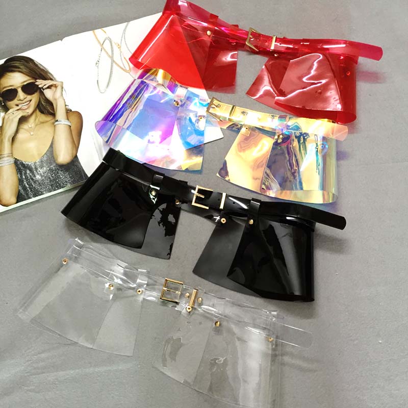 Nuevos accesorios de cinturón ancho de falda de cuero para mujer, corsé de color pvc, extraíble, correa de doble uso, cinturón de cintura, ropa de chica