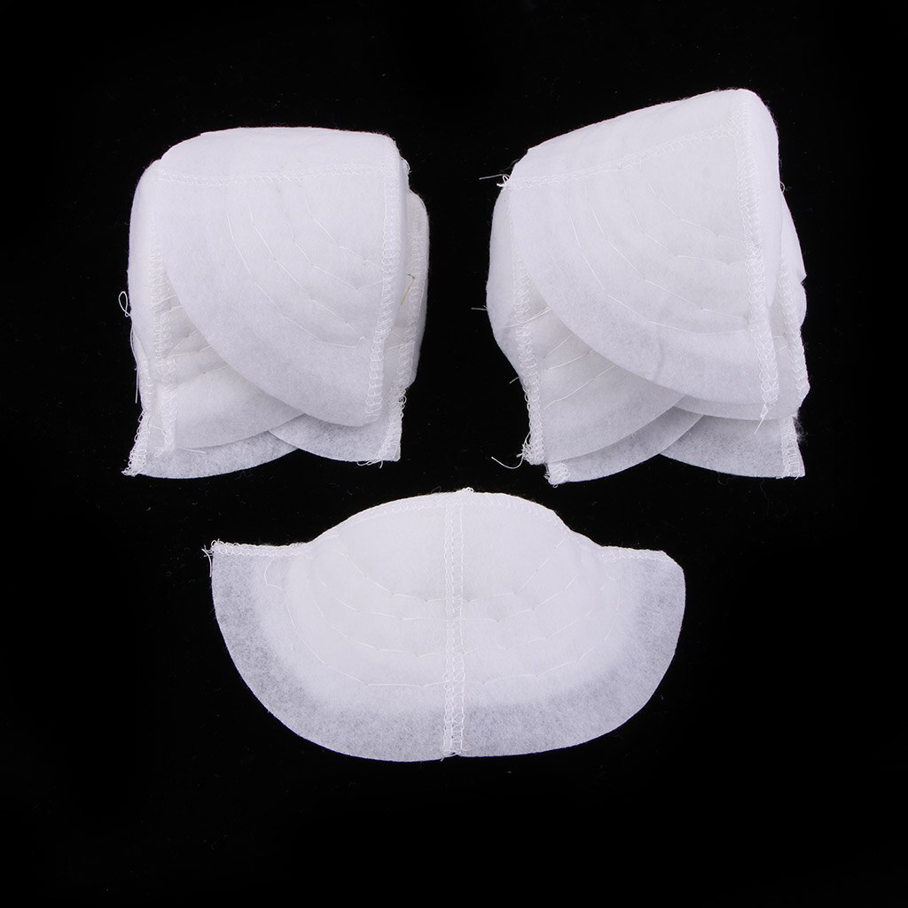 5 Pairs Of Cotton Shoulder Pads Dimensionally Stable Half Moon 40mm Thick, To