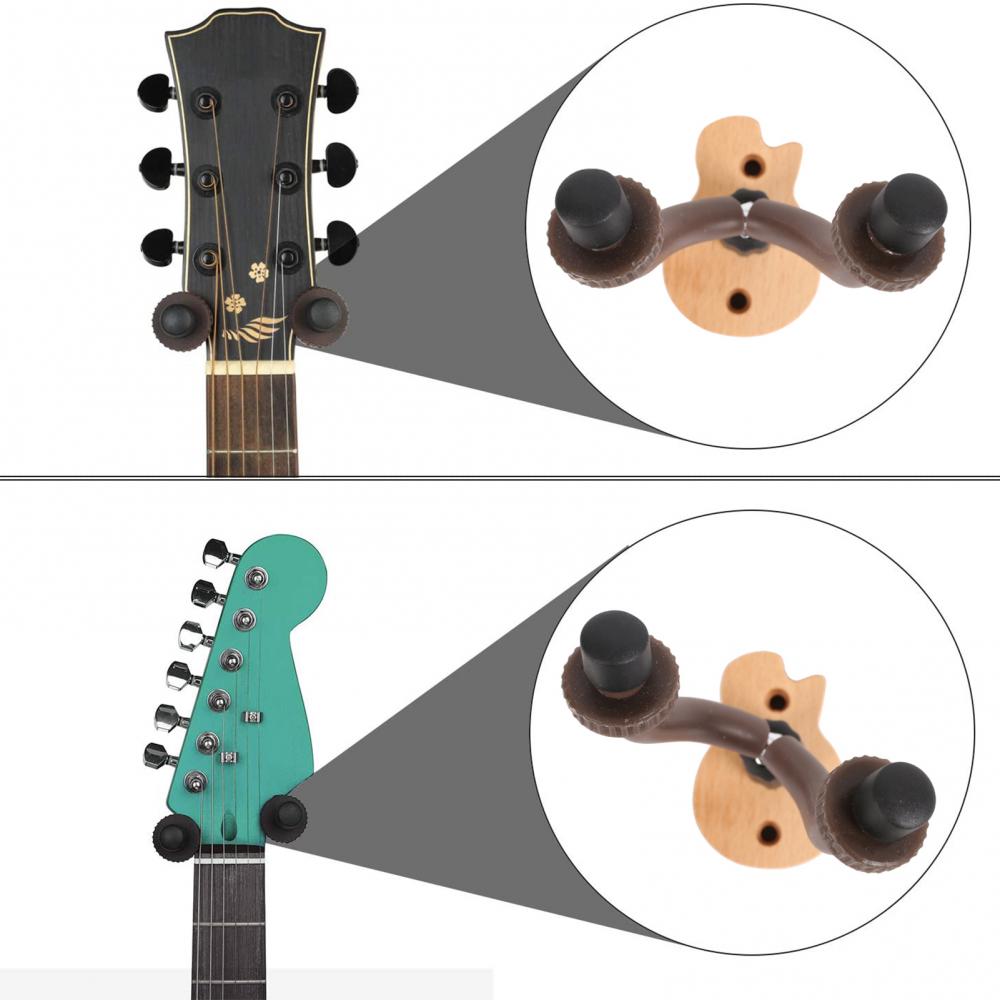 Folk electric bass guitar wall-mounted electric guitar ukulele wall-mounted hook high guitar rack