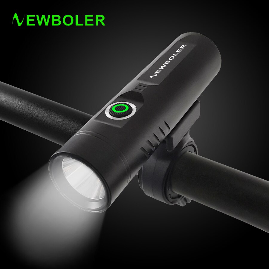 NEWBOLER-linterna de 2400 lúmenes para bicicleta, luces LED USB para bicicleta, linterna de aluminio para MTB, faro delantero, accesorios para bicicleta