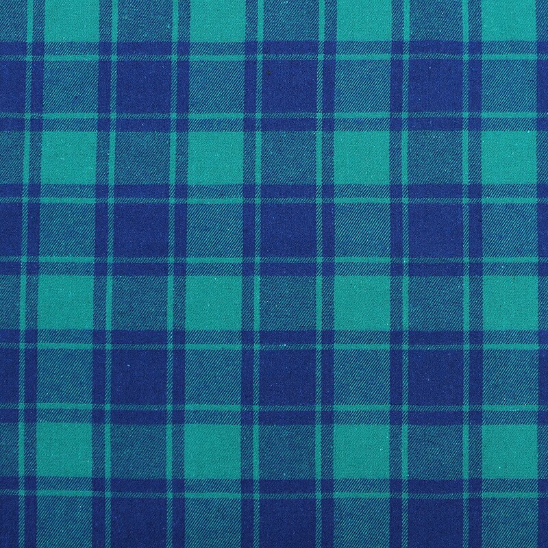 polyester bomull pledd stoff tykkere trykt tøy klær kjole skjorte gjør det selv håndlaget quilting lappeteppe håndarbeid rutete stoff: 3 / 200 cm x 140cm