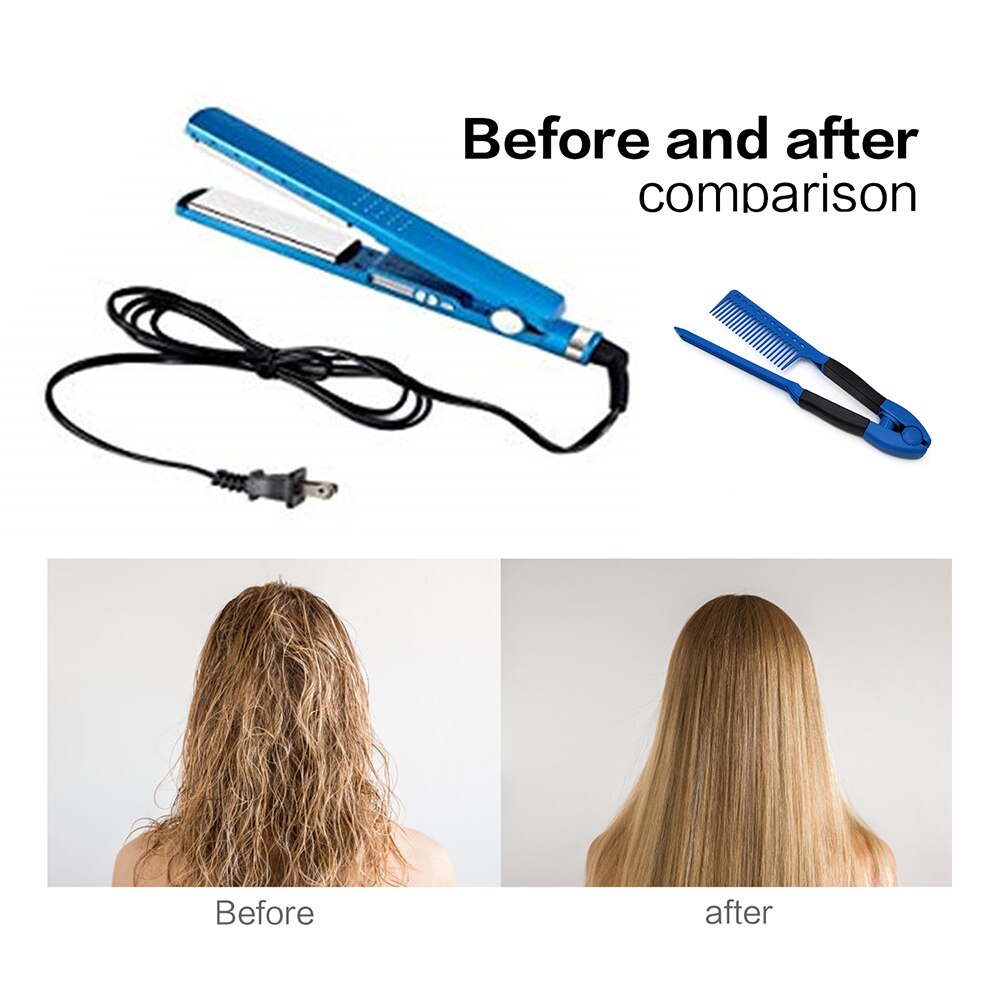 Fer à lisser 3 en 1, brosse à cheveux Plate, fer à friser, Nano Titanium 11/4, pince à sertir