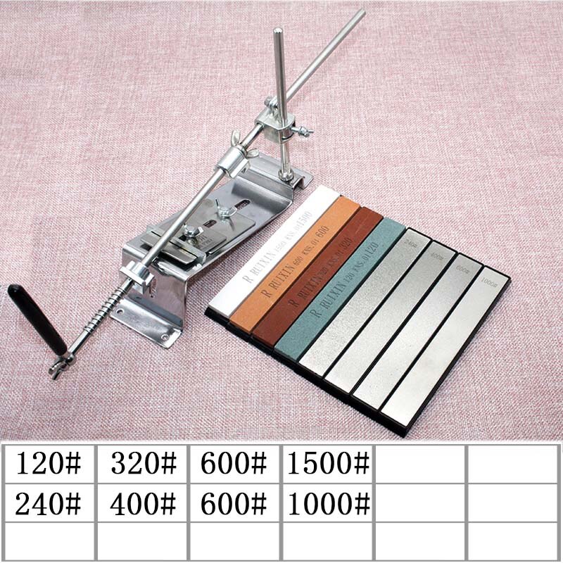 Fixed angle knife sharpener sharpening 120 3000 grit corundum diamond whetstone oil stone honing stones kitchen tools: standard diamond set