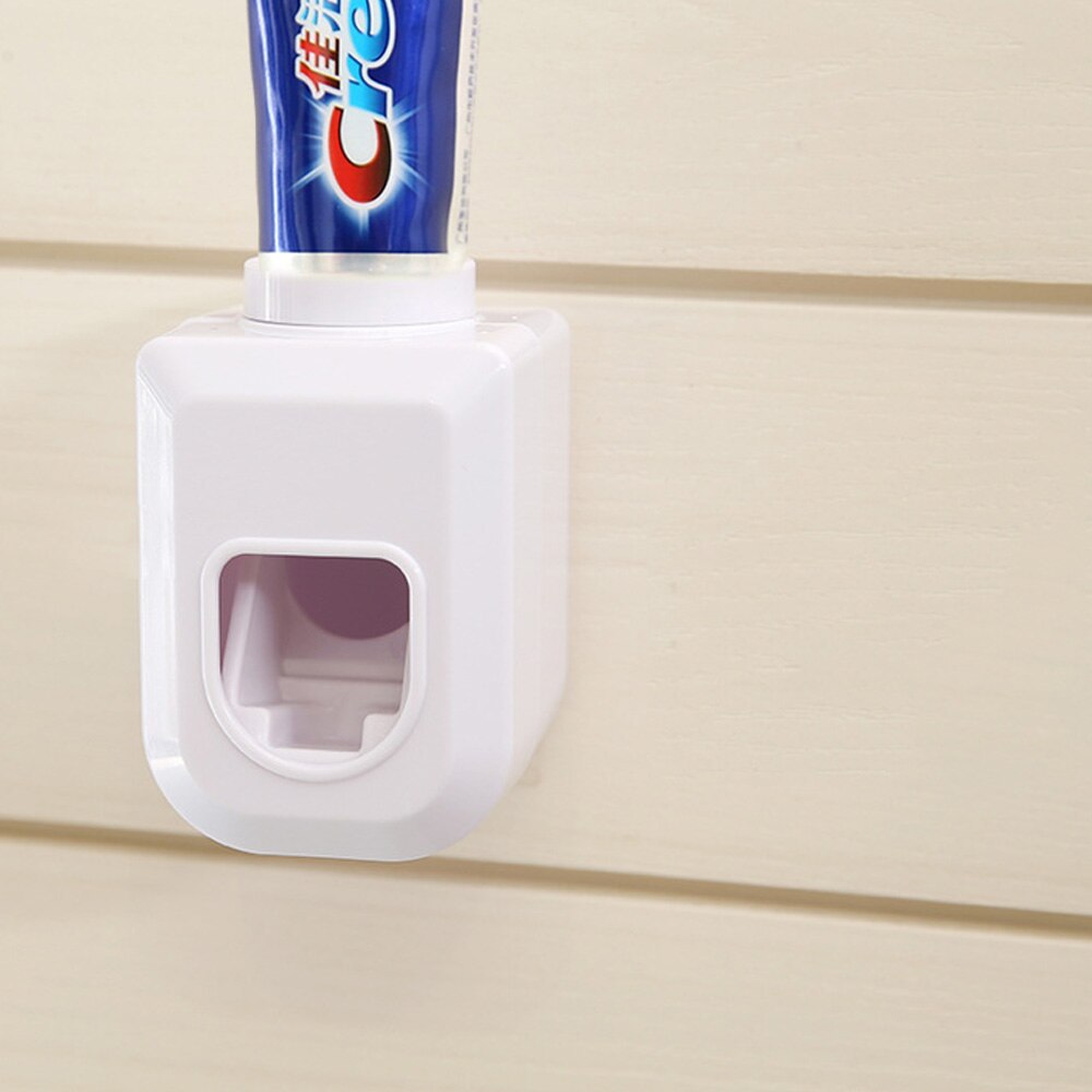 Touch Automatische Auto Squeezer Tandpasta Dispenser Hands Free Squeeze Out Automatische Tandpasta Knijpen Badkamer Schoonmaken: WHITE
