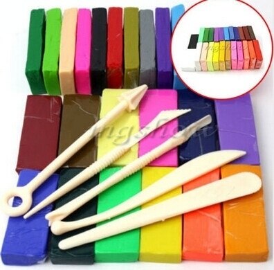 5 Tool + 32 Color Safe Oven Bake Polymer Clay Bloc... – Vicedeal
