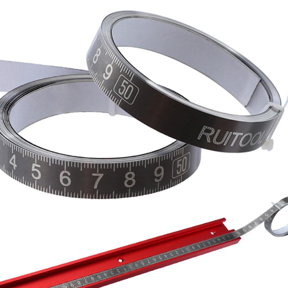 Grey Practical Sturdy Durable Scale Tape Stainless Steel Tape Stained Steel Ruler Meter Dial Parts Measure Gauge Instrument