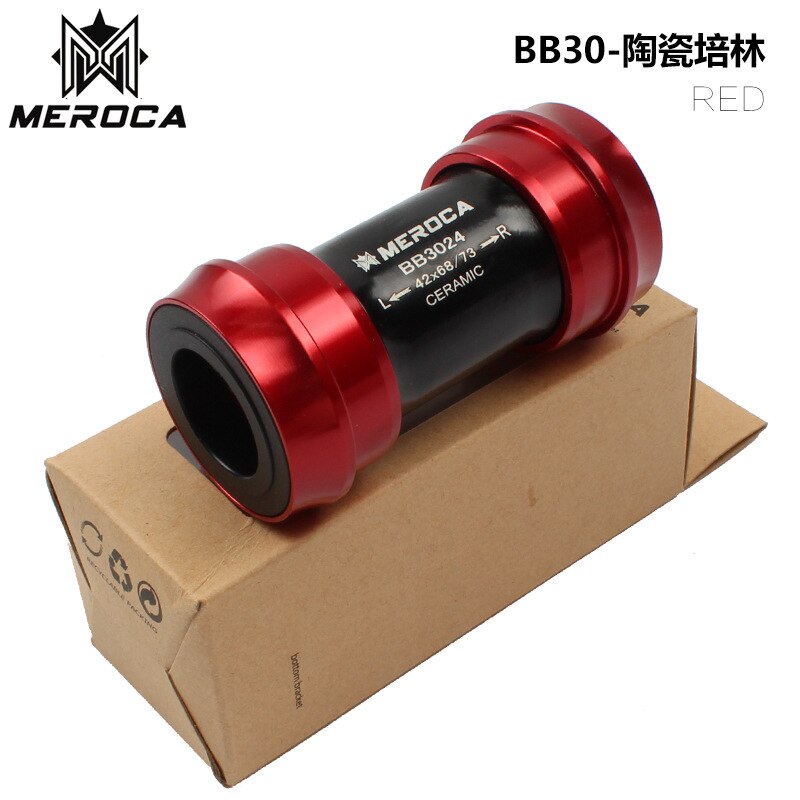 BB30 PF30 Pak voor SHIMA Crankstel 24mm 22mm Keramische Lager Mountainbike Onderdelen Road Fietsen Trapas: BB30RED