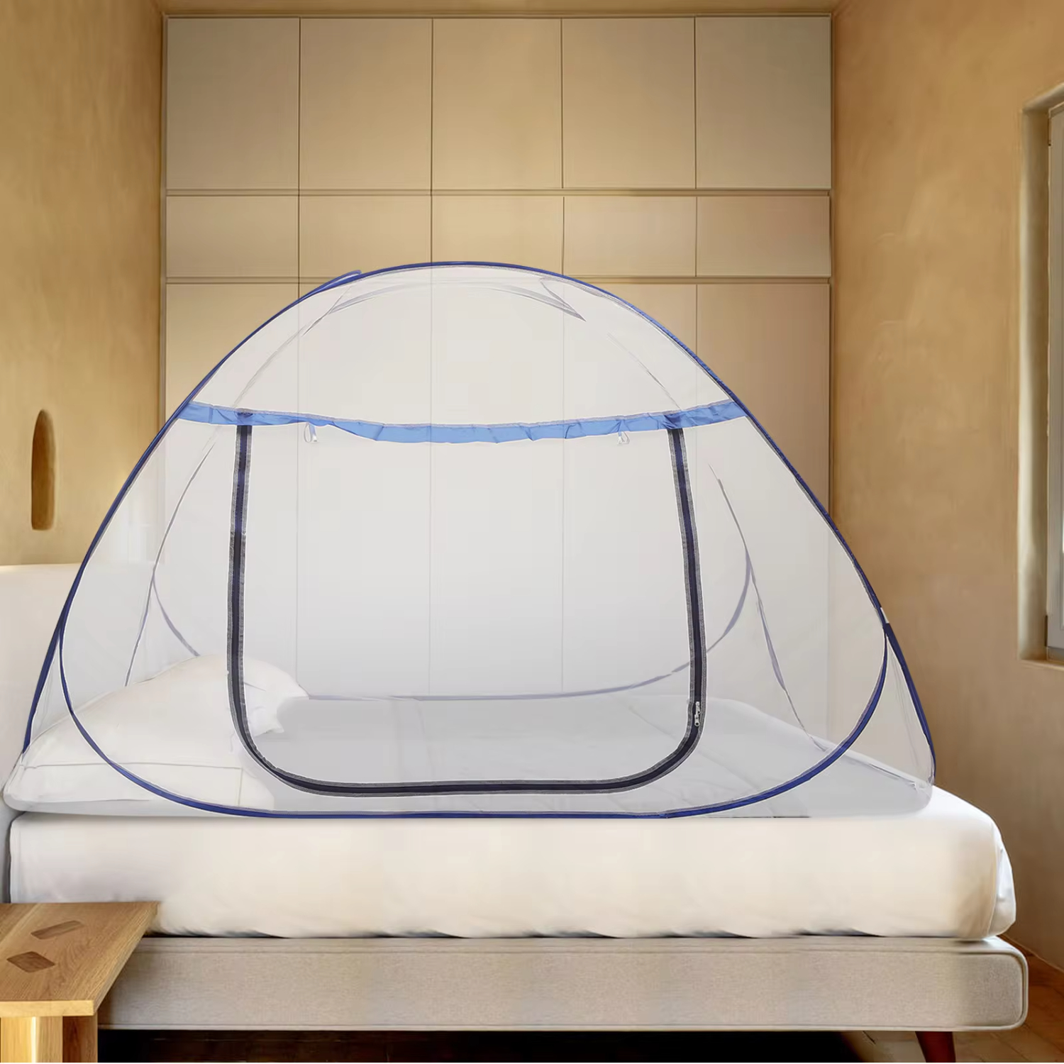 Simple Mosquito Net Portable Camping Tent Single Double Bed Canopy Adult Foldable Bunk Mesh Net Breathable Mosquito Net Bug net