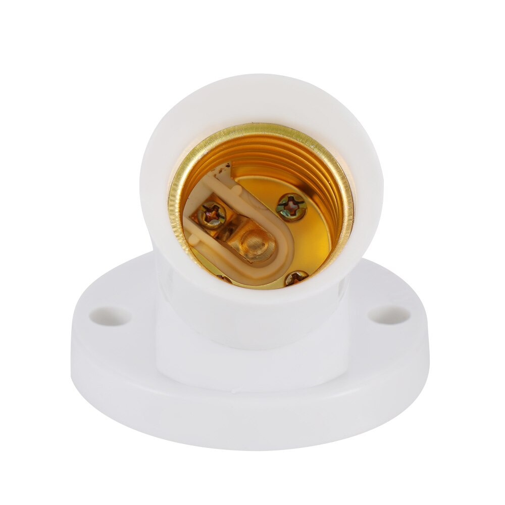 E27 Lamp Base Socket 45 Degree Angle Oblique Screw Plastic Light Bulb Base Wall Lamp Holders Adapter Converter AC 250V: Default Title