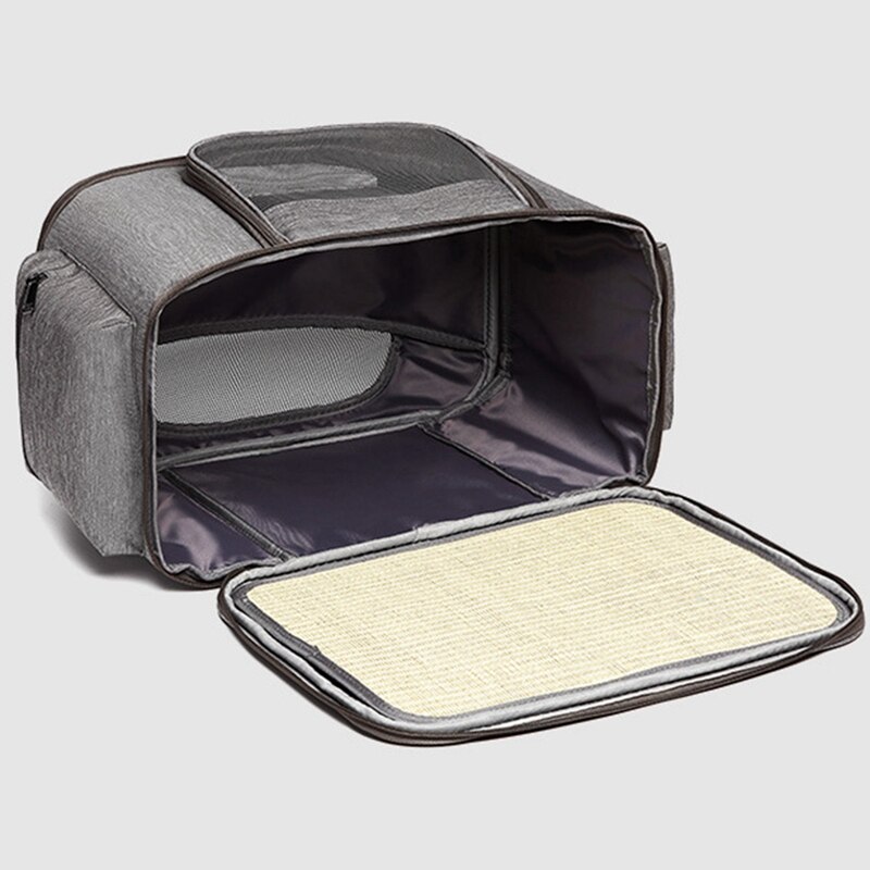 Pet Travel Carriers for Cats and Dogs Rabbits Hamster, Soft Sided Portable Cats Bags Small Dog Carrier, Zipper Lock Collapsible