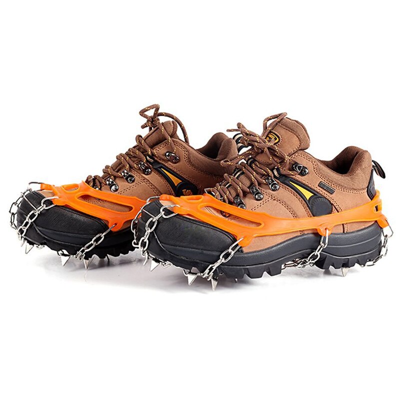 Chaude Neige Adhérence Taquet Sur Chaussure Taquet Picots En Caoutchouc Anti-dérapant 10 Goujons En Acier Crampons Chaussures MVI-ing