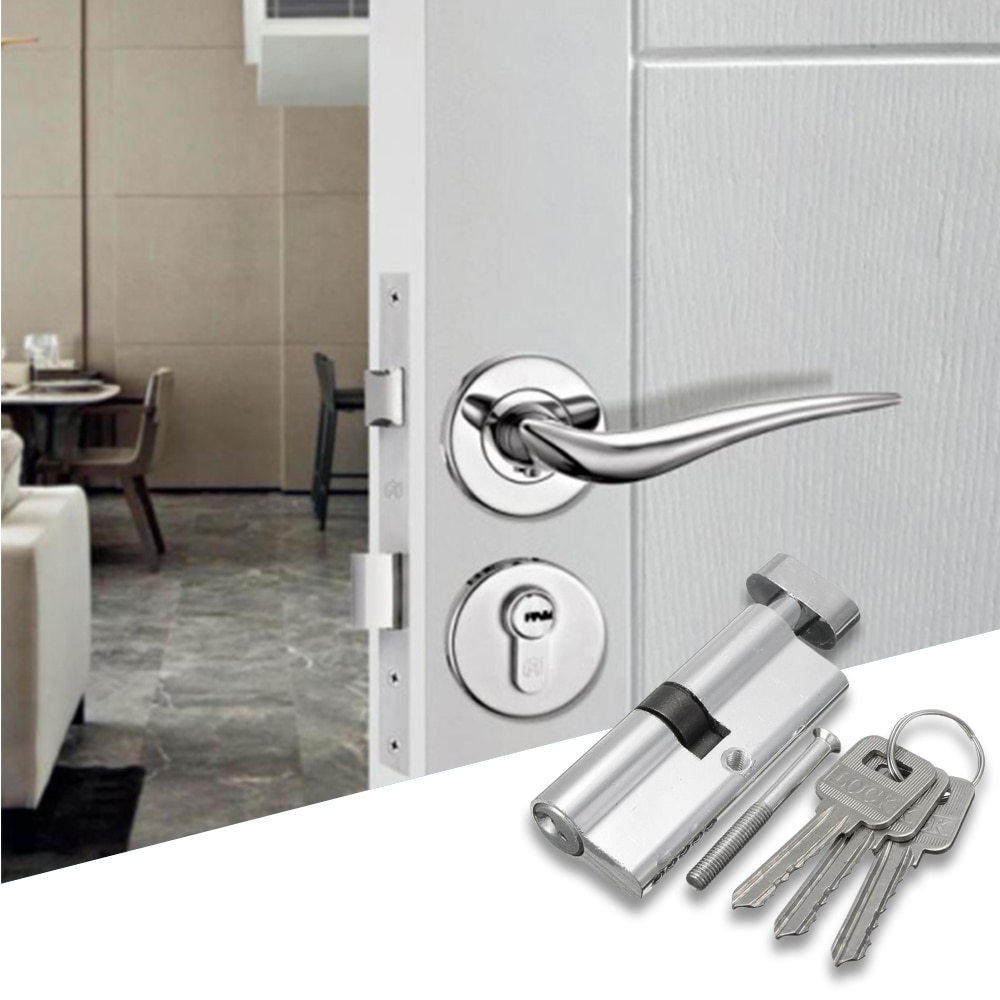Serrure de porte de sécurité à domicile, X70, à intervalles argentés, quincaillerie d'intérieur en aluminium, serrures de meubles de sécurité, matériel prédire 2022,