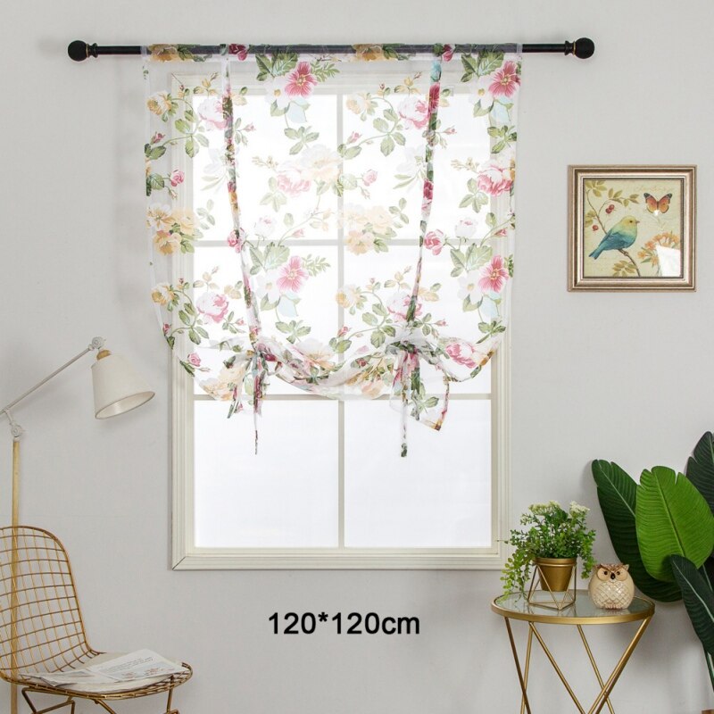 Roman Short Curtain Bedroom Living Room Tatami Decoration Bay Window Light-transparent Window Curtain Home Dress Up: A2