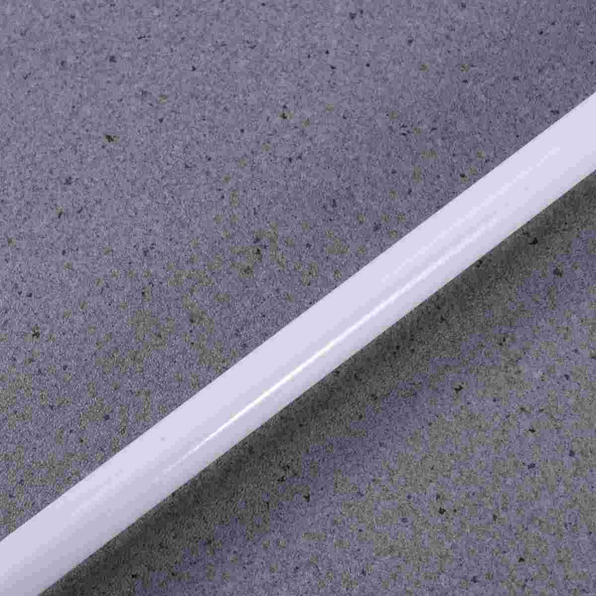 5 PCS Bathroom Shower Curtain Rod Adjustable Shower Curtain Tension Rod Extendable Bath Curtain Pole 30-50cm (White)