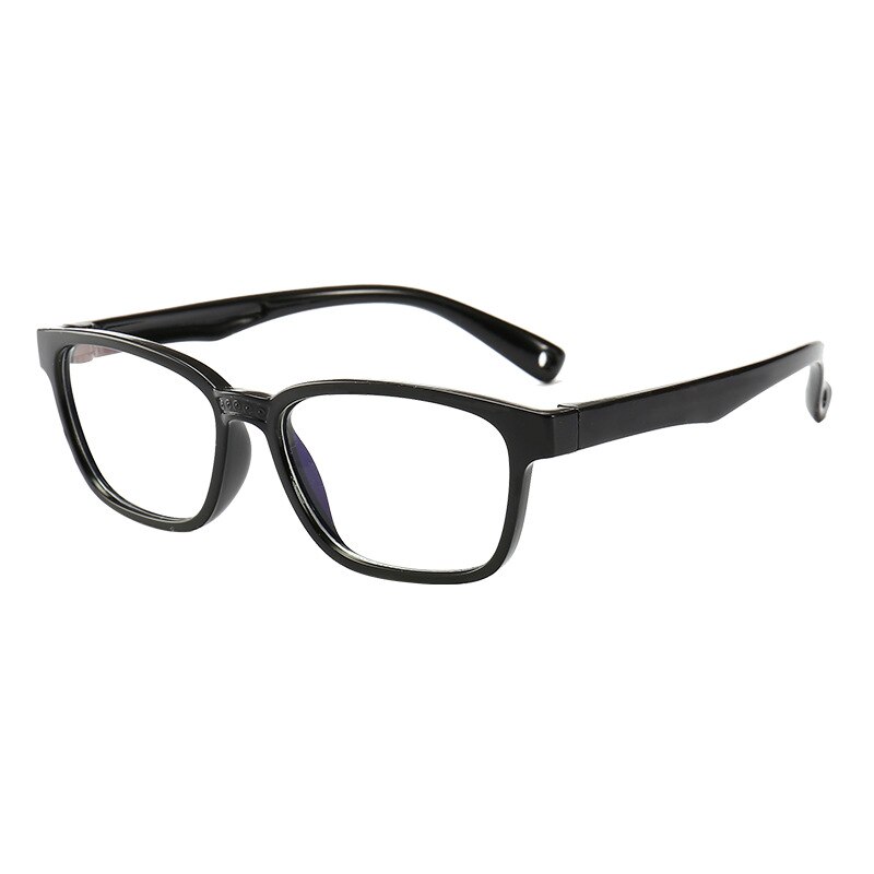 Gafas de bloqueo de luz azul para chico y niño, gafas de Marco TR90 para niño y niña, anteojos rectangulares de ordenador óptico transparente S442: C1