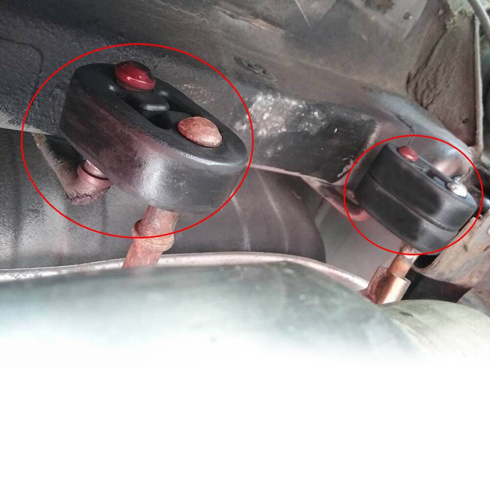 Soporte aislador de 4 AGUJEROS PARA silenciador, accesorios de automóviles, colgador de tubo de escape de goma, Universal, 4 Uds.