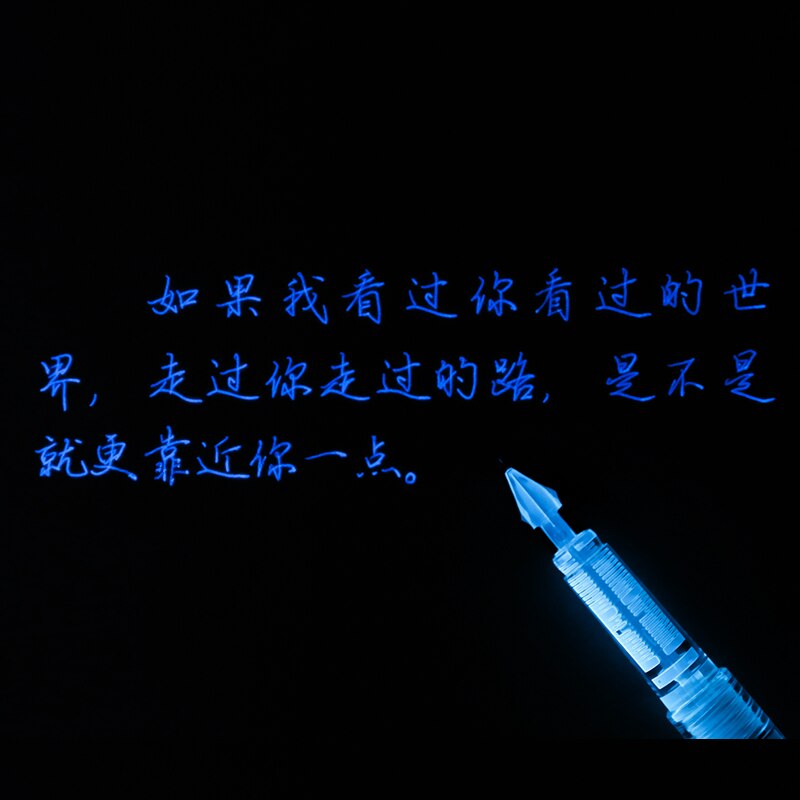 Stylo à encre Fluorescent Invisible avec lampe UV, accessoire de papeterie créative pour l'école