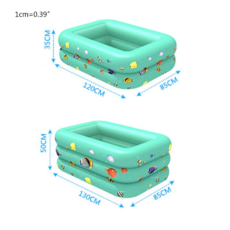 Summer Inflatable Swimming Pool Backyard Inflated Bathtub Garden Kid Bathing Tub Q1FE