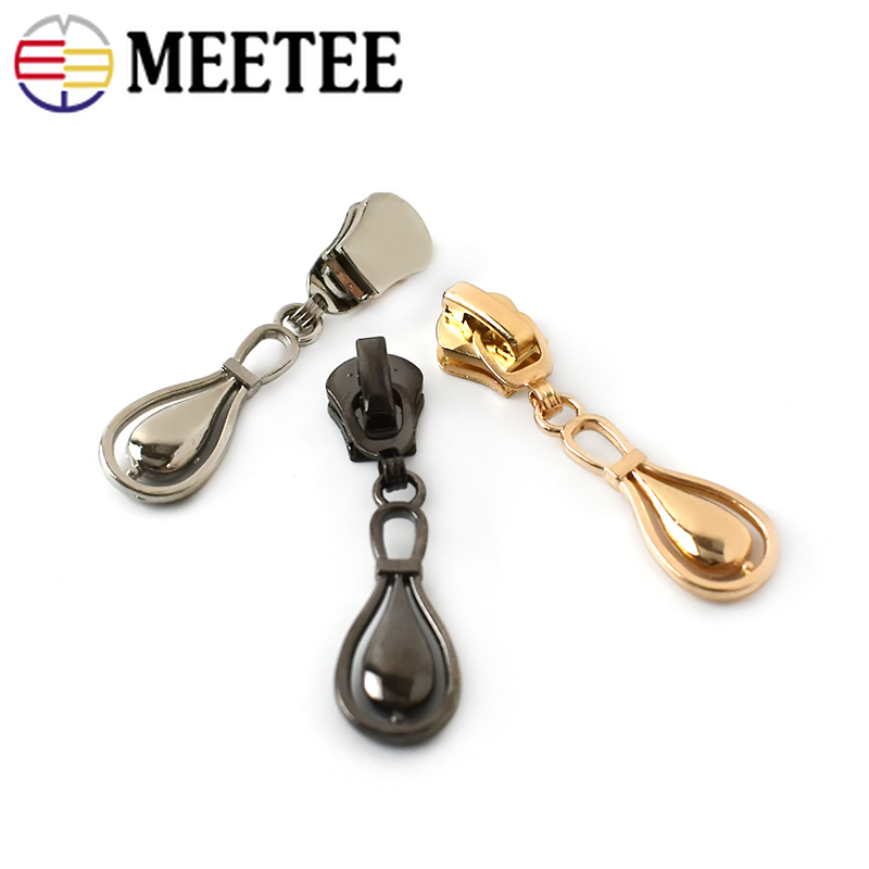 10Pcs 5# Zippers Head For Resin/Nylon/Metal Zips Repair Kit Jacket Coat Bag Zipper Slider Puller DIY Clothing Sewing Accessories