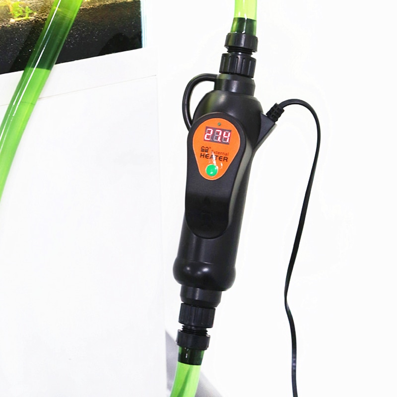 Calentador externo Digital para acuario, controlador de temperatura ajustable para tanque de peces, 220V, 300W, 500W