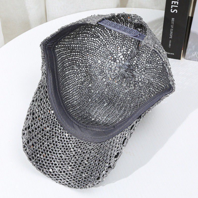 Sport baseball pet katoenen bling ster bedrukt geborduurde hoed sportkleding hiphop hoed outdoor zonnebrandcrème ademend mesh pet