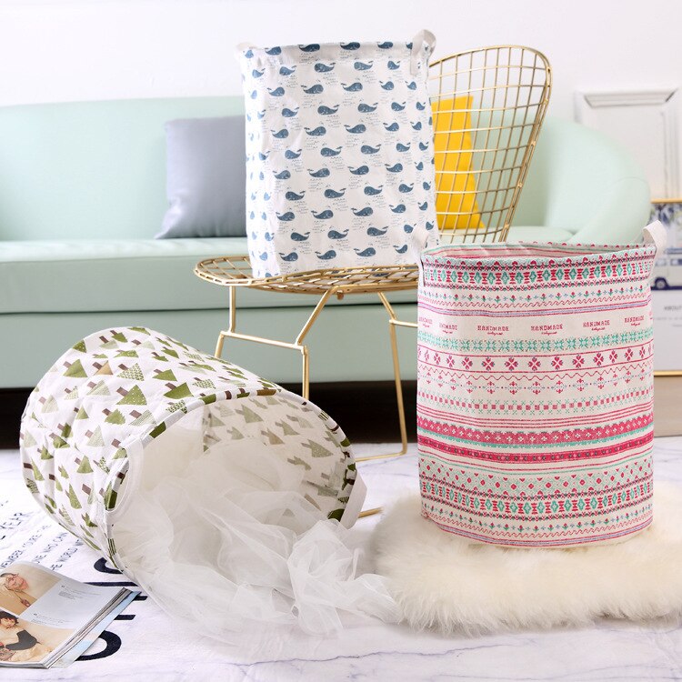 1PC pliable panier à linge grande capacité panier à linge vêtements rangement organisateur seau Homehold sac de rangement