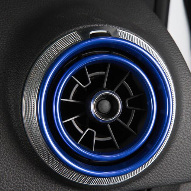 1 Set Van 4 Auto Air Outlet Cover Sticker Decoratieve Ringen, airconditioning Luchtuitlaat Decoratieve Ringen Geschikt Voor A3 S3 2