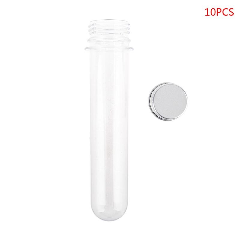 ! Plastic Test Tubes Clear and Transparent Candy Storage Containers with Screw Caps 40ml 10PCS