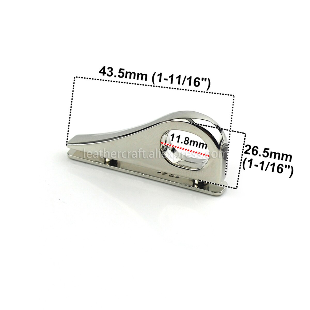 2 stk metalpose sideanker kile bøjle karbinhage klemmer oval ring taske sidekant anker link hardware til taske pung strop