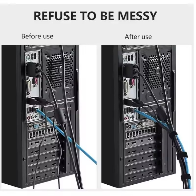 Organisateur de câbles USB, gestion des câbles déchirables, attaches enrouleur, accessoires de téléphone, organisateur de câbles métalliques, crochet de plante en Nylon