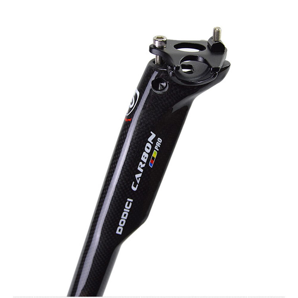 Aero fibre de carbone vélo tiges de selle 3k Golss route vélo siège tube 27.2/30.8/31.6*400mm vtt VTT pièces de cyclisme tube de selle