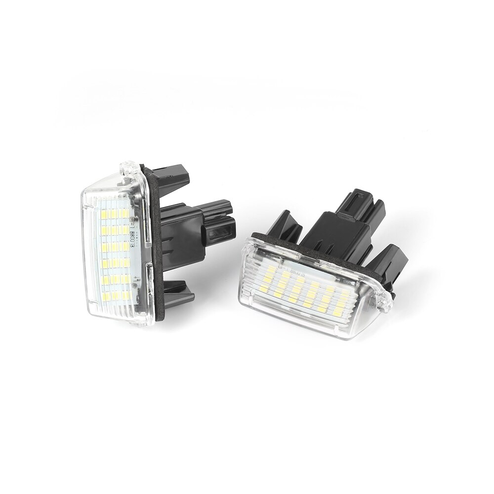 Luz Led blanca para matrícula de coche, lámpara CANbus para Toyota Yaris/Vitz Camry Corolla Prius C Ractis Verso, 2 uds.