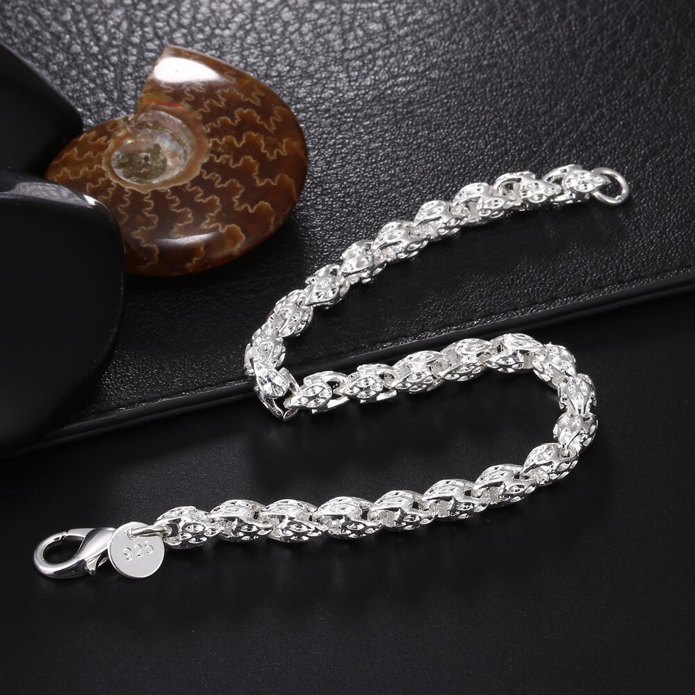 wedding women Heart cute silver color chain Bracelet classic jewelry LH001: LH025