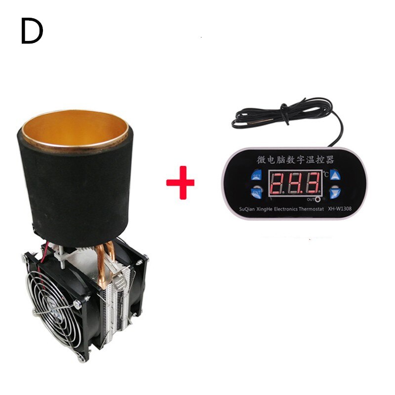 Semiconductor Refrigerator DIY Beverage Refrigeration Cup Ice Machine Quick Cooling Frosting Kit Small Cooling System: D