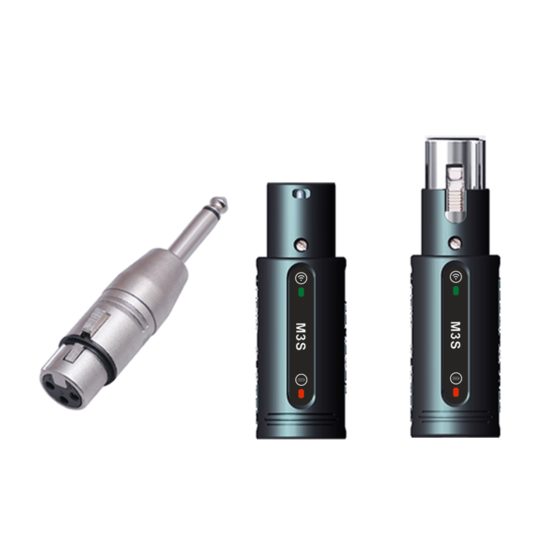 wireless microphone xlr adapter transmitter receiver plug-on mic 2.4GHz for Dynamic Microphone Audio Mixer PA System