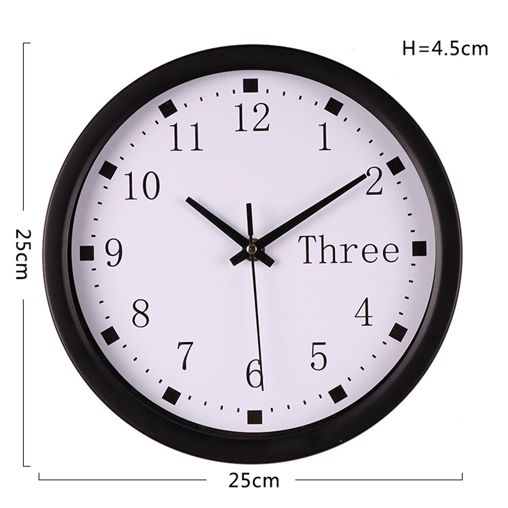 Wall Clock Silent Sweep Modern Horloge Watches Graceful Desk Modern Simple Digital Quartz Time Wall Clock