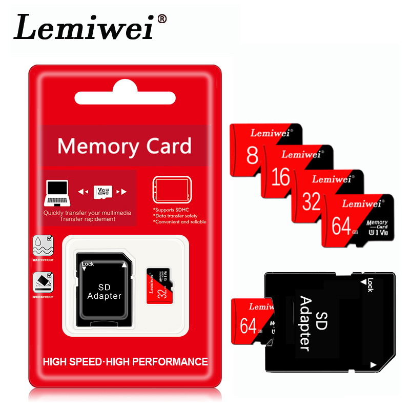 Alta qualidade micro cartão sd 128 gb 64 gb 32 gb classe 10 cartão de memória 16 gb 8gb alta velocidade cartao de memória microsd/tf cartões + adaptador